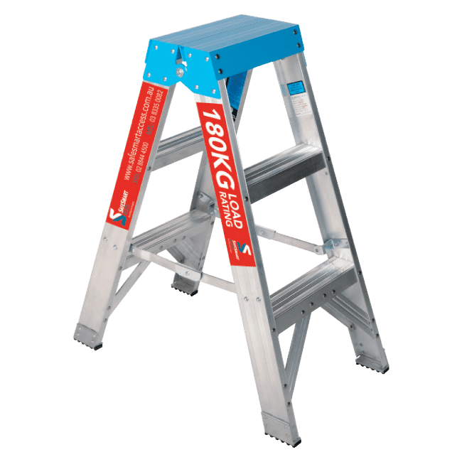 Trade Series Double Sided Step Ladder - Aluminium